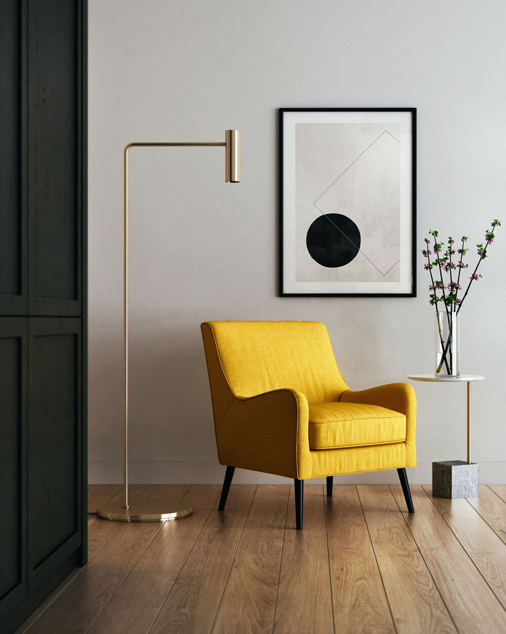 Parure de lit dans un appartement meublé