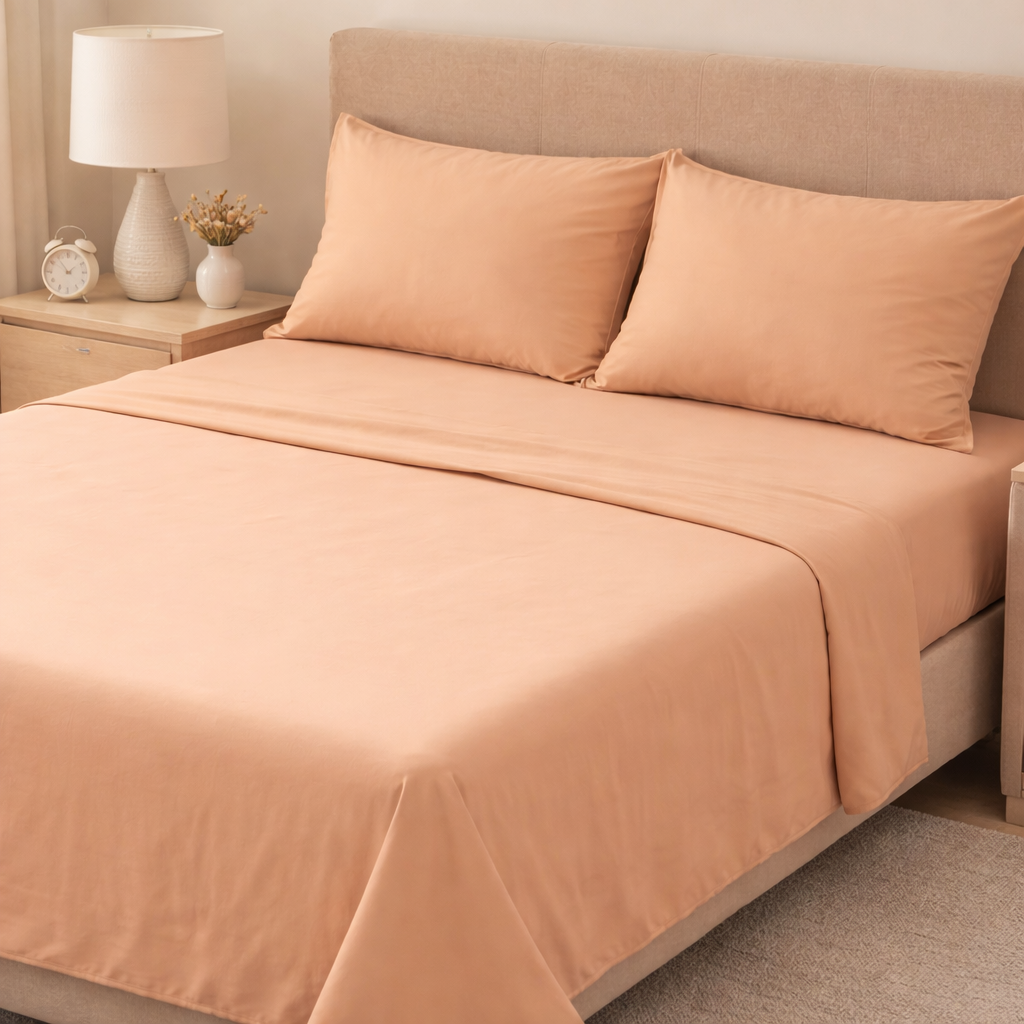 Pack Elégance 3 Place - 1 Drap housse en gaine + 1 Drap de couverture + 2 Taies