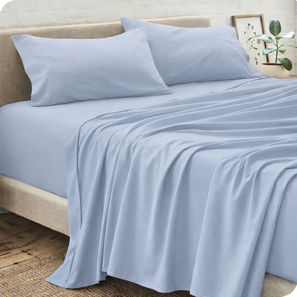 Pack élégance - 2 Place - 1 Drap couverture  +1 Drap housse en gaine + 2 Taies