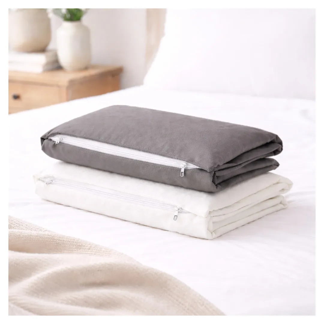 2 Taies d’Oreillers en Coton – Couleur Unie