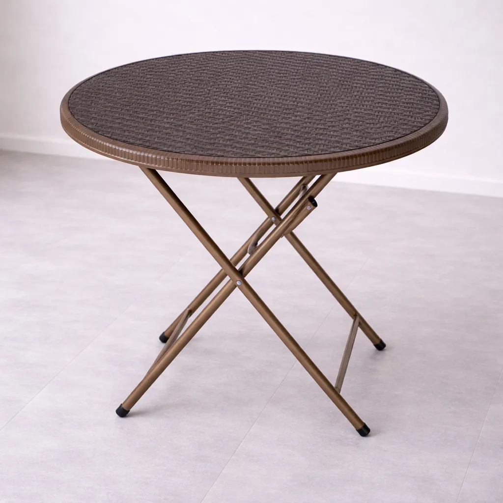 Table Ronde Pliante Design – Table Portable Multifonction Structure Métallique