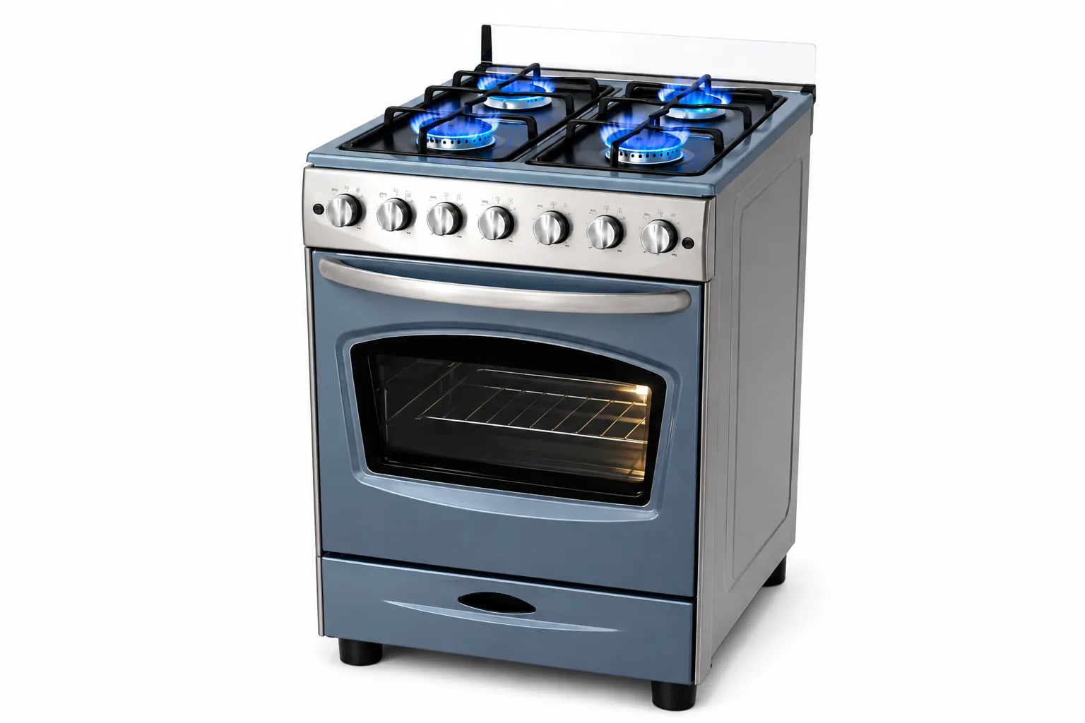 Gazinière 4 Feux Inox 60/60