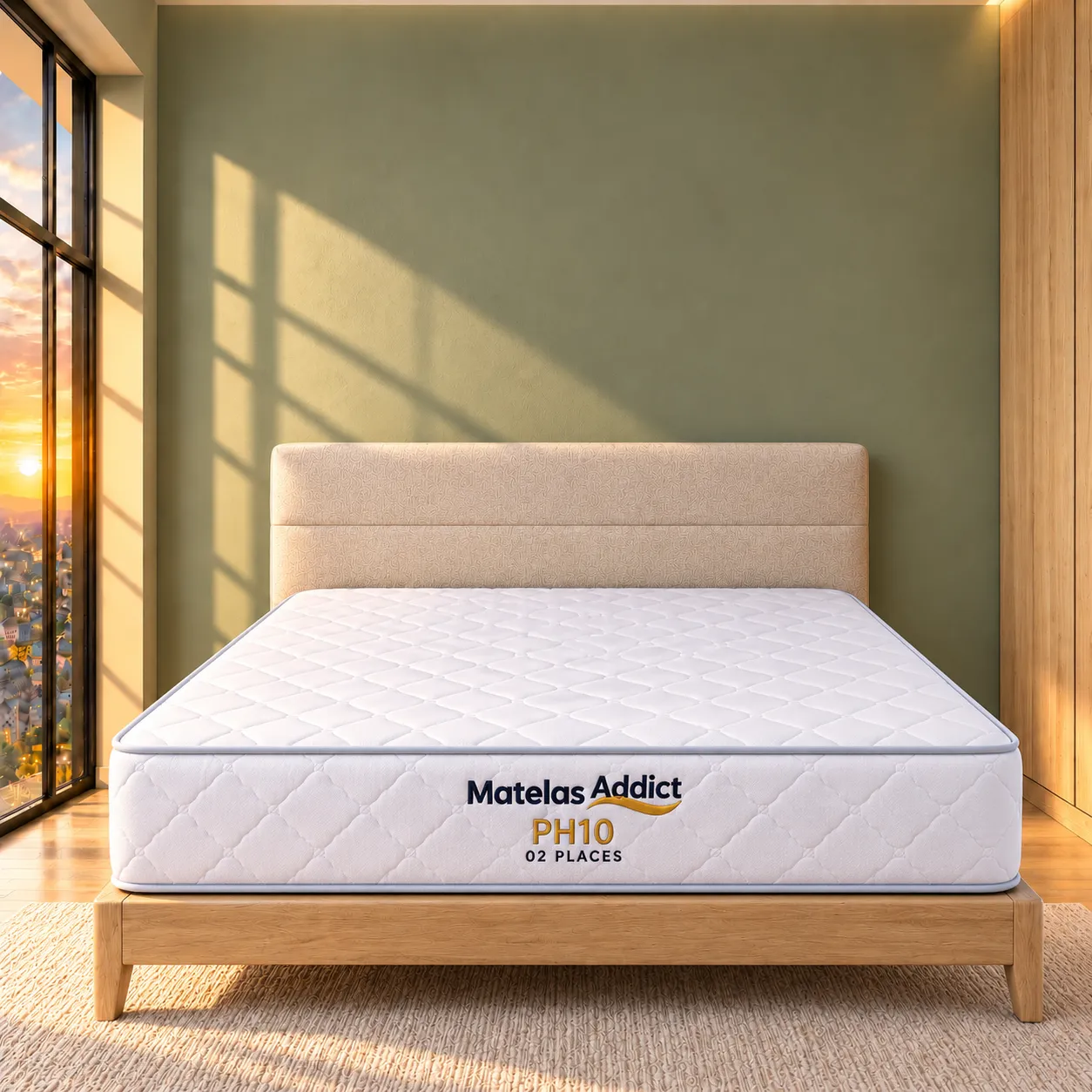 MATELAS ADDICT PH10 ferme - 2 Place -140x190cm -SONAMI