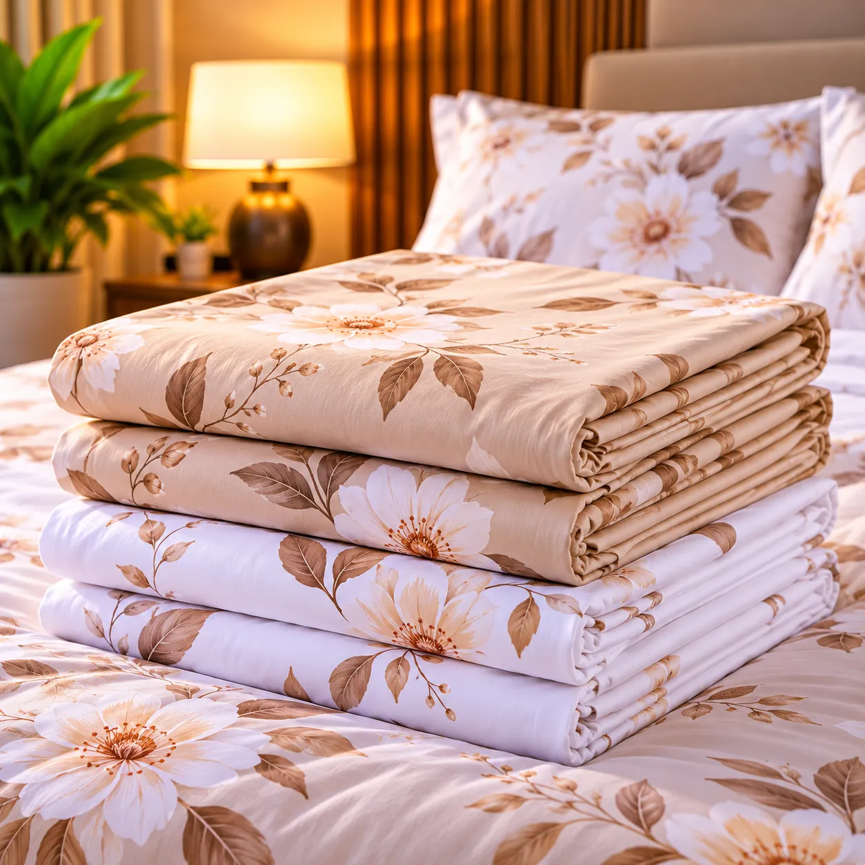 Draps de Lit Fleuris Premium – Élégance & Douceur